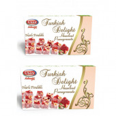 Turkish delight pomegranate flavored with hazelnut 350gr x 2 boxes - 1