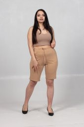 Truva Xxl Büyük Beden Kadın Giyim Bel Ayarlabilir Kapri Çok Renkli KŞ025 - 2