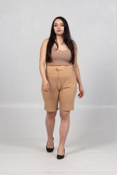 Truva Xxl Büyük Beden Kadın Giyim Bel Ayarlabilir Kapri Çok Renkli KŞ025 - 5