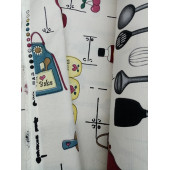 Hayat Home Mutfak desenli Duck Keten kumaş - 2