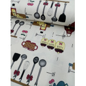 Hayat Home Mutfak desenli Duck Keten kumaş - 5