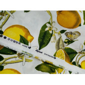 Hayat Home Limon desenli Duck keten kumaş - 4