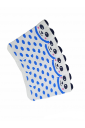 4 Çift Pandalı Bilek Boy Desenli Kadın 36-40 Numara Patik Çorap  BT-0489 - 3