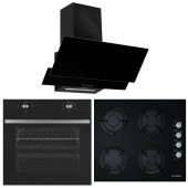 Alveus 3 Program Siyah Ankastre Cam Set - 1