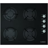 Alveus 3 Program Siyah Ankastre Cam Set - 3