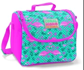 Coral High Yeşil Flamingo Baskılı Kız Çocuk İlkokul Çantası ve Beslenme Seti thumbnail 3