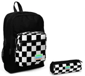 Coral High İlkokul Sırt Çantası ve Kalemlik Seti - Siyah Damalı thumbnail 1