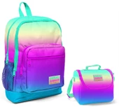 Coral High Rengarenk Baskılı Kız Çocuk İlkokul Çantası ve Beslenme Seti thumbnail 1