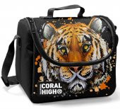 Coral High Siyah Kaplan Erkek Çocuk İlkokul Çanta Seti - Sırt Çantası+Beslenme+Kalemlik - 3