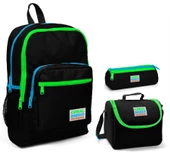 Coral High Siyah Erkek Çocuk 3'lü İlkokul Çanta Seti thumbnail 1