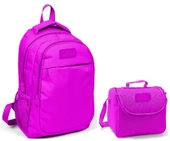 Coral High Kız Çocuk Pembe Okul Sırt Çantası ve Beslenme Çantası thumbnail 1
