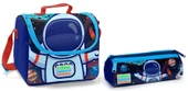 Coral High Astronot Erkek Çocuk Beslenme Çantası ve Kalemlik Seti - Thermo - 1