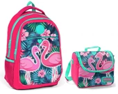 Coral High Kız Çocuk Pembe Flamingo Okul Sırt Çantası ve Beslenme Çantası thumbnail 1