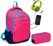 Coral High Kids Narçiçeği  Kız Çocuk İlkokul Çantası ve Kalemlik Seti - USB Soketli thumbnail 1