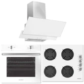 Alveus 3 Program Beyaz Ankastre Cam Set - 1