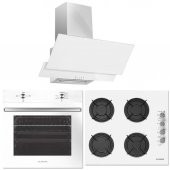 Alveus 3 Program Beyaz Ankastre Cam Set - 1