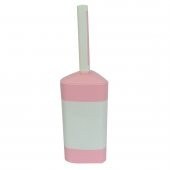 Plastik Elegant Muhafazalı Tuvalet Klozet Fırça Takımı Karışık Renk ZP-150 - 1