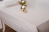 Finezza Ezgi Lüx Jakar Polycotton Kumaş Taş Masa Örtüsü 160x350 cm - 1070 - 2