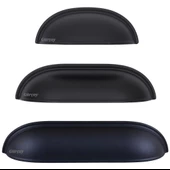 Lüks Çanak Kulp Siyah - 1