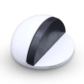 Yarımay Kapı Stoperi Tamponu Yapışkanlı Metal Kapı Stopu Durdurucu Tutucu Beyaz - 7