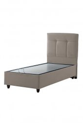 İPEK MOBİLYA Manolya 3 Lü Set ( Baza + Başlık + Yatak ) Tek Kişilik ( BEJ ) - 3