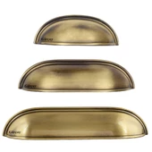 Lüks Çanak Kulp Antik Sarı - 1