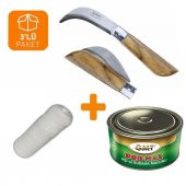 Bayram Aşı Bıçağı 22 cm No:3 + Aşı Macunu + Aşı Bandı (3lü Paket) - 1