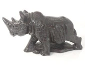 Gergedan Reçine Biblo Heykel Dekoratif Tasarım Masa Üstü Süsü thumbnail 3