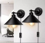MYLİGHTS  RETRO  RUSTİK YATAK BAŞI ANAHTARLI KABLOLU DUVAR APLİK 1 ADET FİYATIDIR - 1