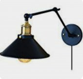 MYLİGHTS  RETRO FİŞLİ KABLOLU ANAHTARLI AKORBATİK APLİK  OKUMA LAMBASI GECE LAMBASI YATAK BAŞI - 1