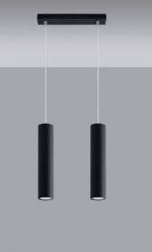 MYLİGHTS  İKİLİ LED AVİZE  SIRALI  GÜN  IŞIĞI LED AMPULLÜ KASA 30 CM - 1
