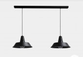 MYLİGHTS  RETRO  RUSTİK VİNTAGE İKİLİ MASA ÜSTĞ SIRALI  AVİZE  100CM KASA - 1