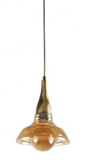 MYLİGHTS  ETRO  RUSTİK BAL CAMLI TEKİ AVİZE - 1