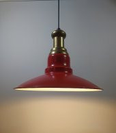 MYLİGHTS  VİNTAGE KIRMIZI METAL SARKIT AVİZE - 1