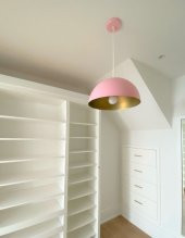 MYLİGHTS  M9ODERN SPOR  PEMBE YATAK ODASI GENC ODASI COCUK ODASI SARKIT AVİZE 40 CM - 1