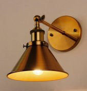 MYLİGHTS  RETRO RUSTİK  HUNI APLİK MAFSALI HAREKETLİ  APLİK  EN  18 CM   ESKİTME BOYALI - 1