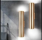MYLİGHTS  PARLAK GOLD PARLAK ALTIN  LED ÇİFT YÖN  LED APLİK   AMPUL DAHİLİDİR  TEK FİYATI - 1