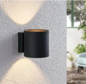 mylights   led aplik  g9 led aplik çift yönlü duvar aplik gece lambası  siyah  aplik  AMPUL DAHİLDİR - 1