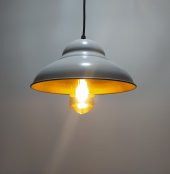 MYLİGHTS RETRO RUSTİK  VİNTAGE METAL SARKIT AVİZE BEYAZ  İÇİ ALTIN thumbnail 1