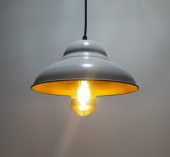 MYLİGHTS RETRO RUSTİK  VİNTAGE METAL SARKIT AVİZE BEYAZ  İÇİ ALTIN thumbnail 2