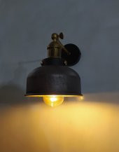 MYLİGHTS RETRO RUSTİK ANTİRASİT BAŞLIKLI APLİK DUVAR   LAMBASI - 2