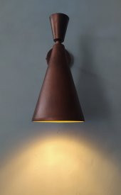 MYLİGHTS RETRO RUSTİK BAKIR ESKİTME  PATİNALI  DUVAR LAMNBASI APLİK - 1