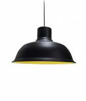 MYLİGHTS  RETRO RUSTİK METAL SARKIT AVİZE SİYAH  İÇİ ALTIN - 1
