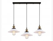 MYLİGHTS  RETOR RUSTİK SIRALI  ÜÇLÜ AVİZE 60 CM EN thumbnail 1