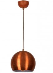 MYLİGHTS 20 LİK METAL GLOP  BAKIR  İÇİ BEYAZ SARKIT RETRO RUSTİK AVİZE  20 CM - 2