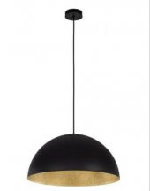 MYLİGHT  METAL SARKIT AVİZE SİYAH  İÇİ ALTIN  RUSTİK RETRO TEKLİ  AVİZE 40 CM - 1