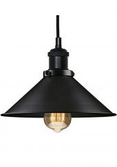MYLİGHTS  RETRO RUSTİK METAL SARKIT AVİZE  MAT SİYAH  30 CM EN - 1