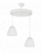 MYLİGHTS    MODERN  SPOR  İKİLİ AVİZE  30 CM EN  OPAL CAMLI - 1