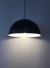 MYLİGHTS RETRO MAT SİYAH  İÇİ BEYAZ  METAL SARKIT AVİZE RUSTİK AVİZE 40 CM thumbnail 1