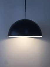 MYLİGHTS RETRO MAT SİYAH  İÇİ BEYAZ  METAL SARKIT AVİZE RUSTİK AVİZE 40 CM thumbnail 2